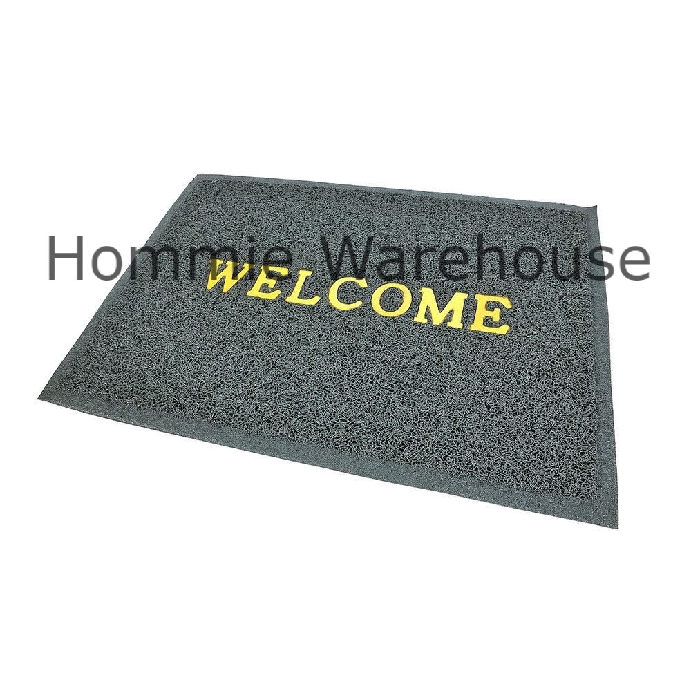 Thick Anti Slip Welcome Coil Rubber Entrance Flooring Mat Alas Kaki