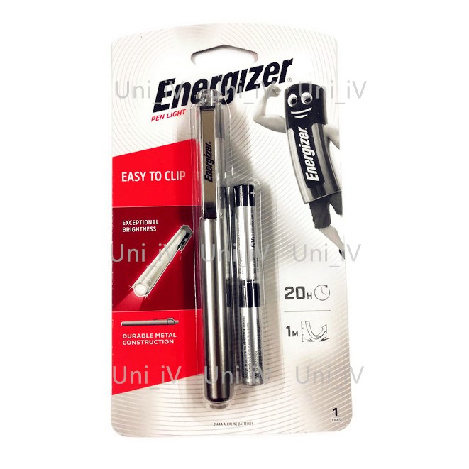 Energizer Metal Pen Light LED Pocket Torch Light (2AAA Battery Included) |  Shopee Malaysia