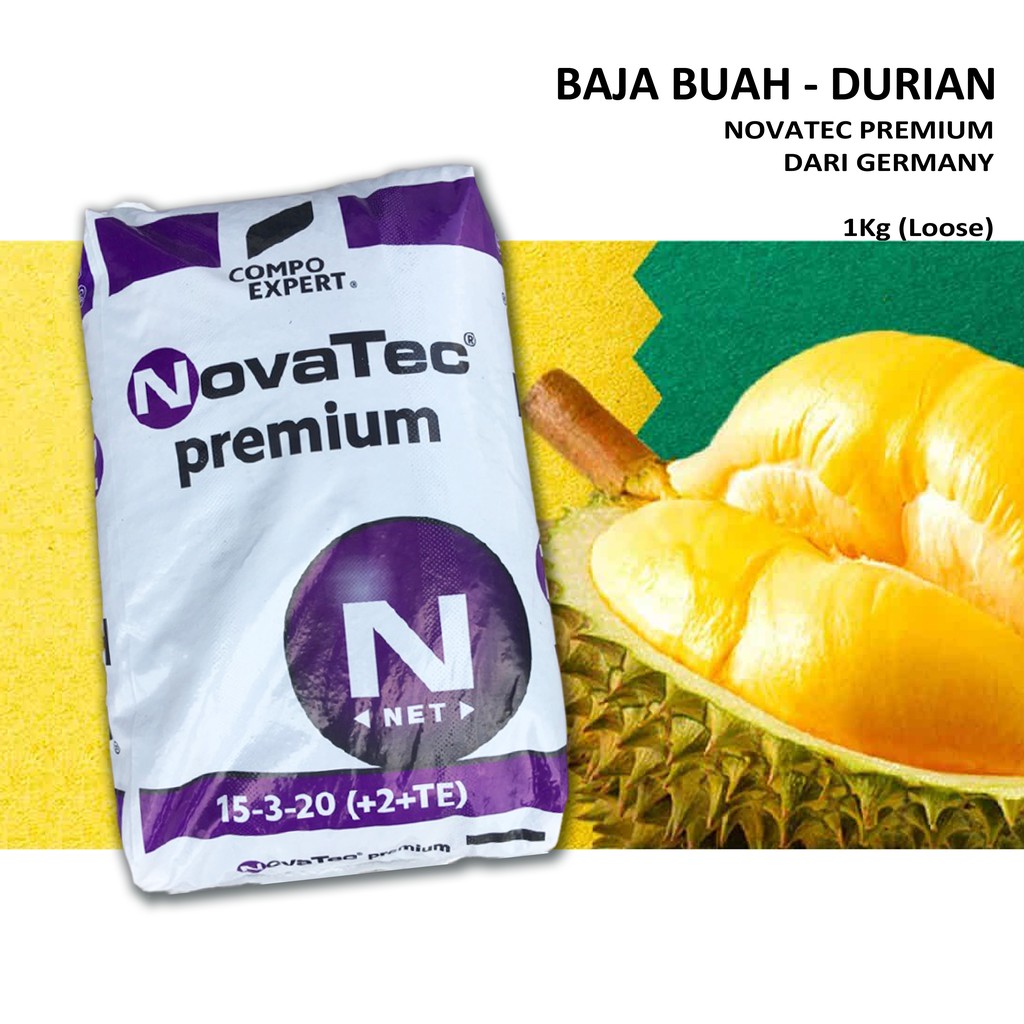 BAJA BUAH DURIAN -- NOVATEC PREMIUM 15:13:20 (+2+TE) Made in Germany ...