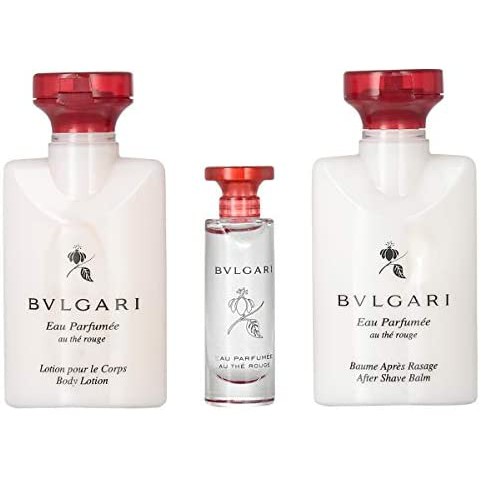 Bvlgari AU The Rouge Eau Parfumee Mini Miniature Perfume Body Lotion 40 ml After Shave Balm 40 ml | Malaysia