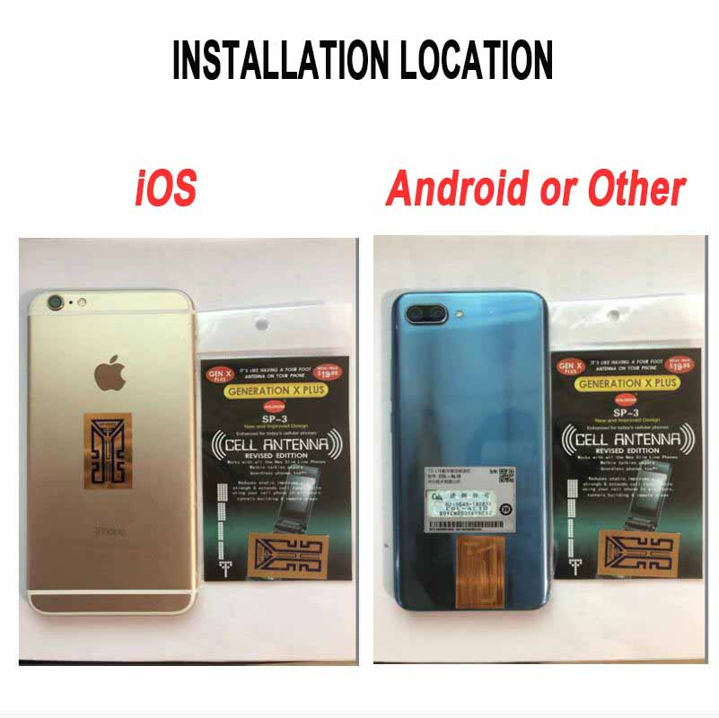 Reliable Have 4 generation 2 PCS Cellphone 4G 5G Phone Signal Sticker Gen X Antenna Booster Improve Mobile Durable