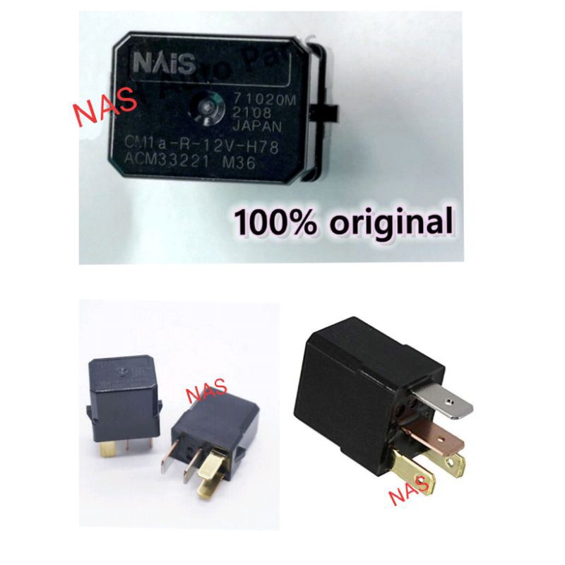 100 Original Proton Wira Waja Panasonic Nais 4pin Power Aircond Lamp Relay