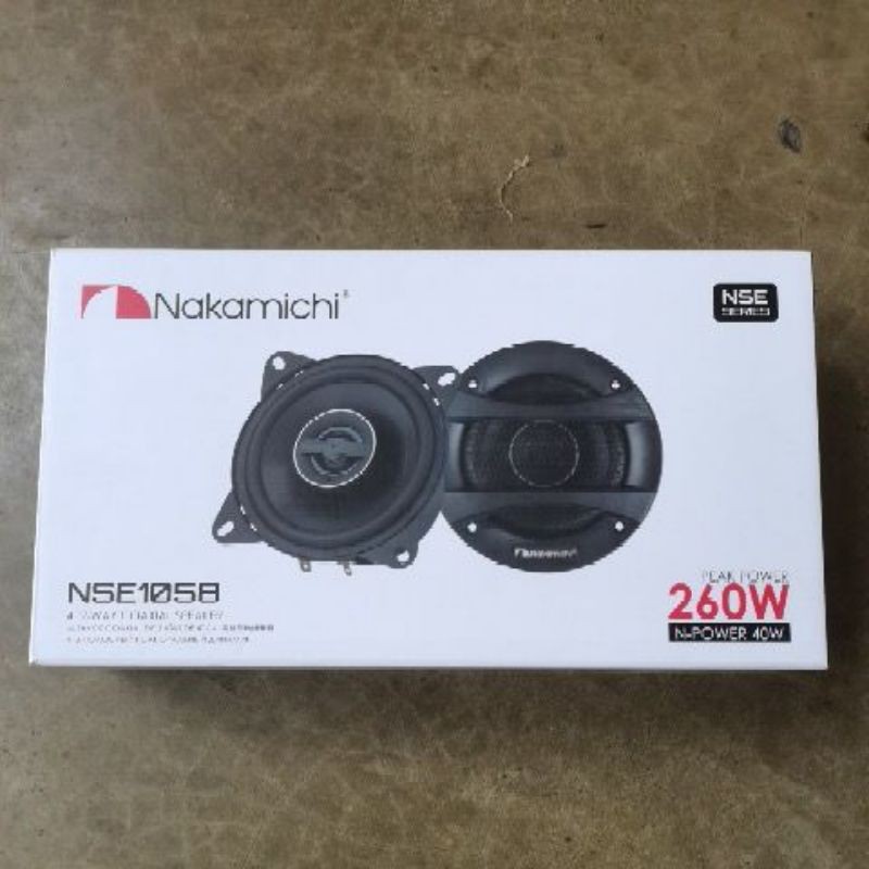 Nakamichi NSE-1058 4'' 2-WAY Coaxial Speakers 260Watt Max N Power 40 Watt |  Shopee Malaysia