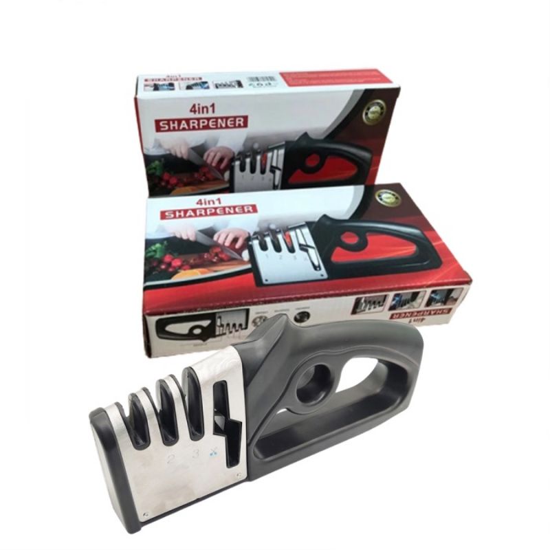 Sharpener 4 in 1 Knife and Scissor Mengasah Pisau Peranti Shopee