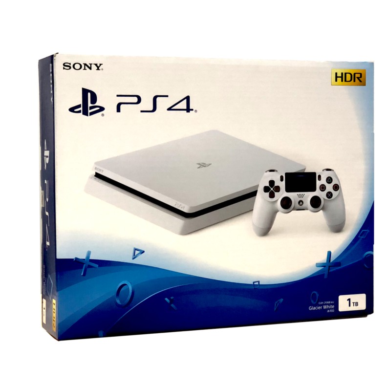 ps4 slim glacier white 1tb