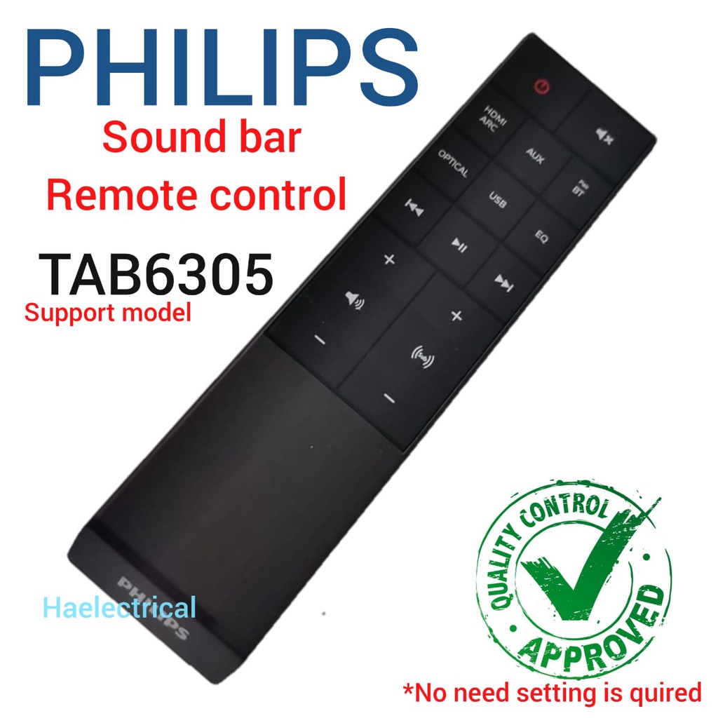 Philips TAB6305 Sound Bar Remote Control TAB6305 Shopee Malaysia