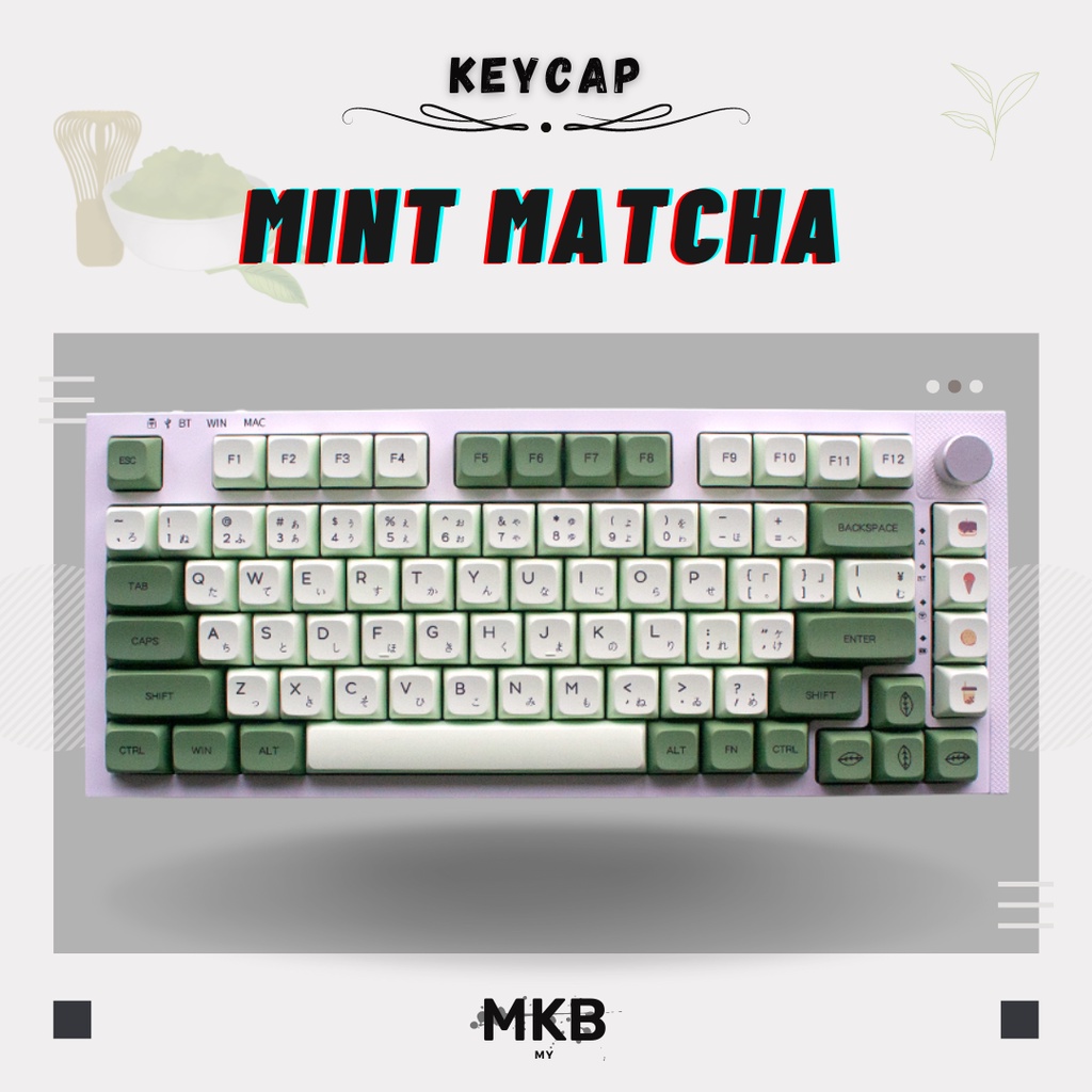 [READY STOCK] Mint Matcha Green Tea PBT Dye Sublimation XDA Profile
