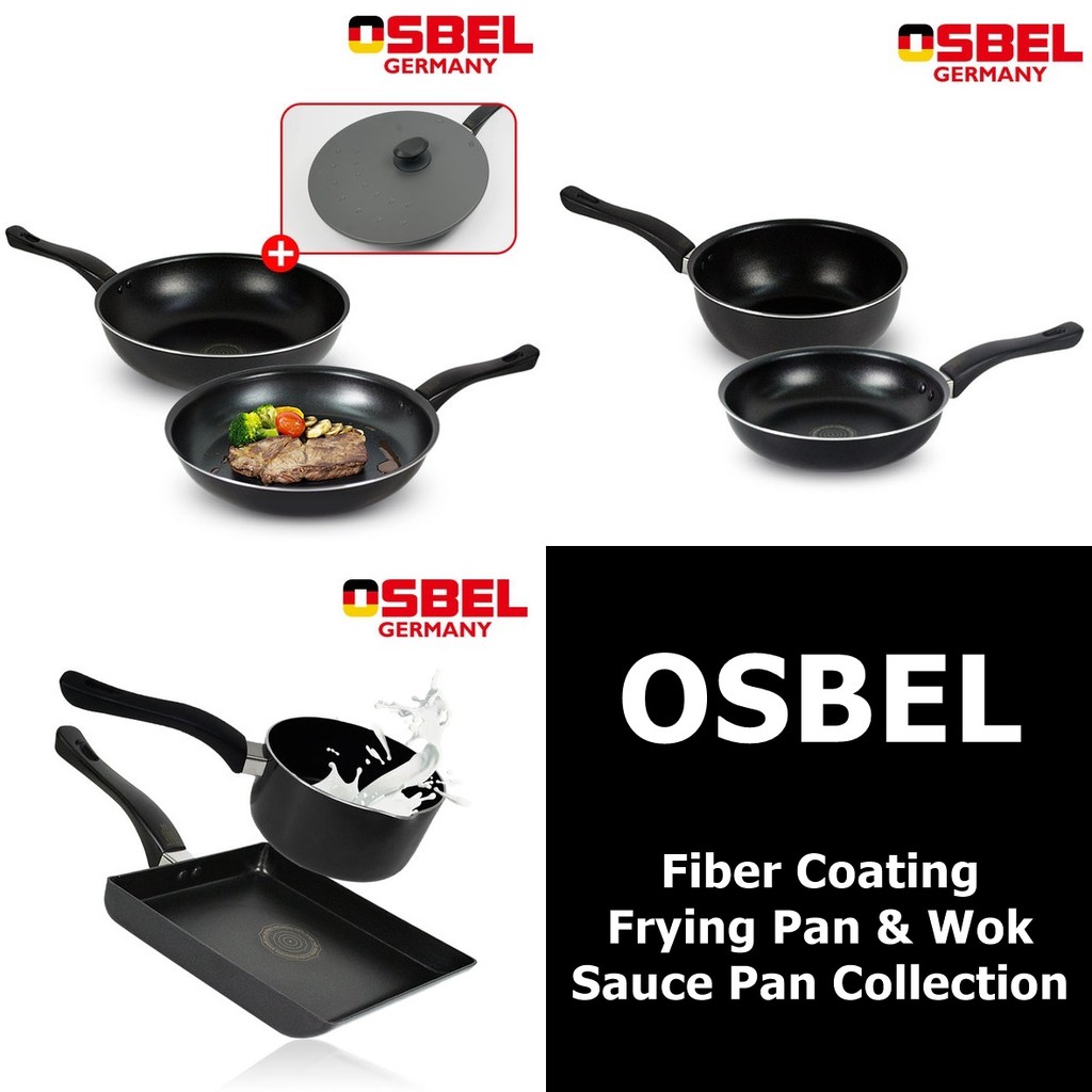 Osbel LCH store Korean MicroFiber Coating Frying Pan & Wok Collection