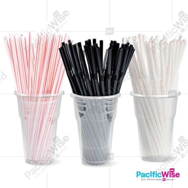 Straw/Plastic Straw/Flexible Straw Black/Paper Straw1 Pack Shopee