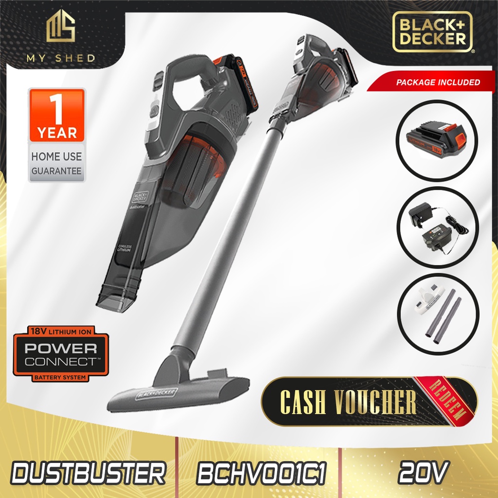 BLACK DECKER BCHV001D1 20V MAX Cordless Dustbuster Handheld Vacuum BCHV001 Shopee Malaysia