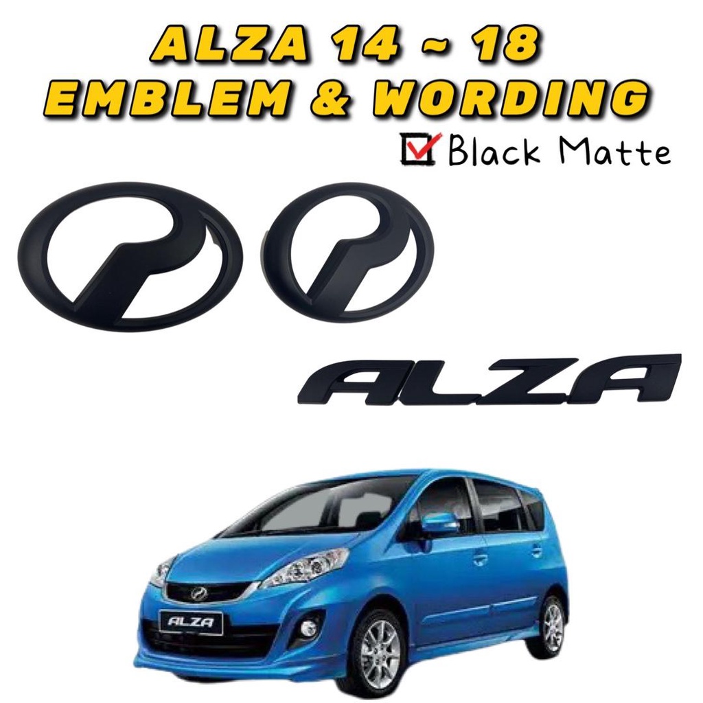 Perodua Alza 2014 2015 2016 2017 2018 2019 Emblem Front & Rear 