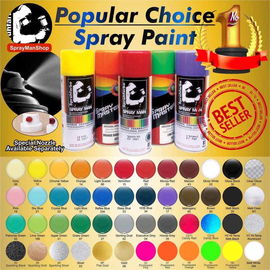 Spray Man Aerosol Spray Paint 400ml Shopee Malaysia