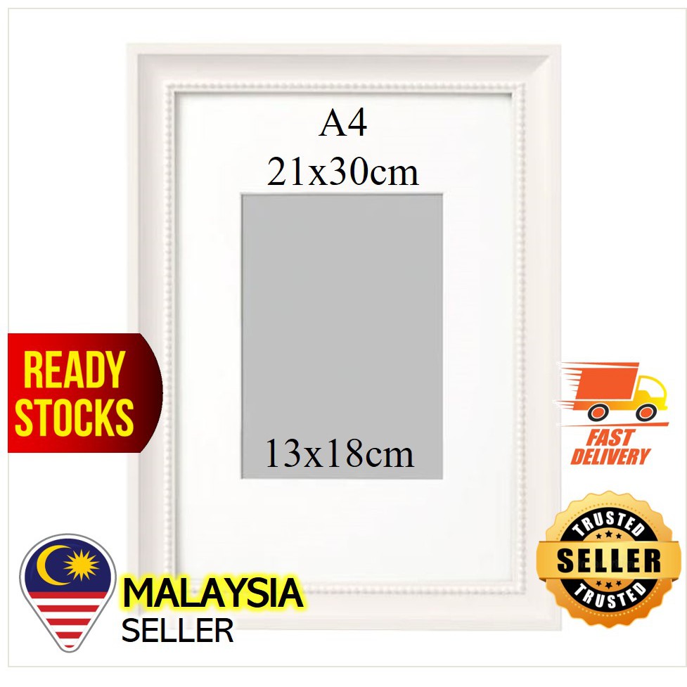 Adastok A4 Bingkai Gambar 21x30cm 13x18cm Bingkai Putih Pada Dinding Gantung Melintang Mudah Menegak Pada Meja Manik Shopee Malaysia