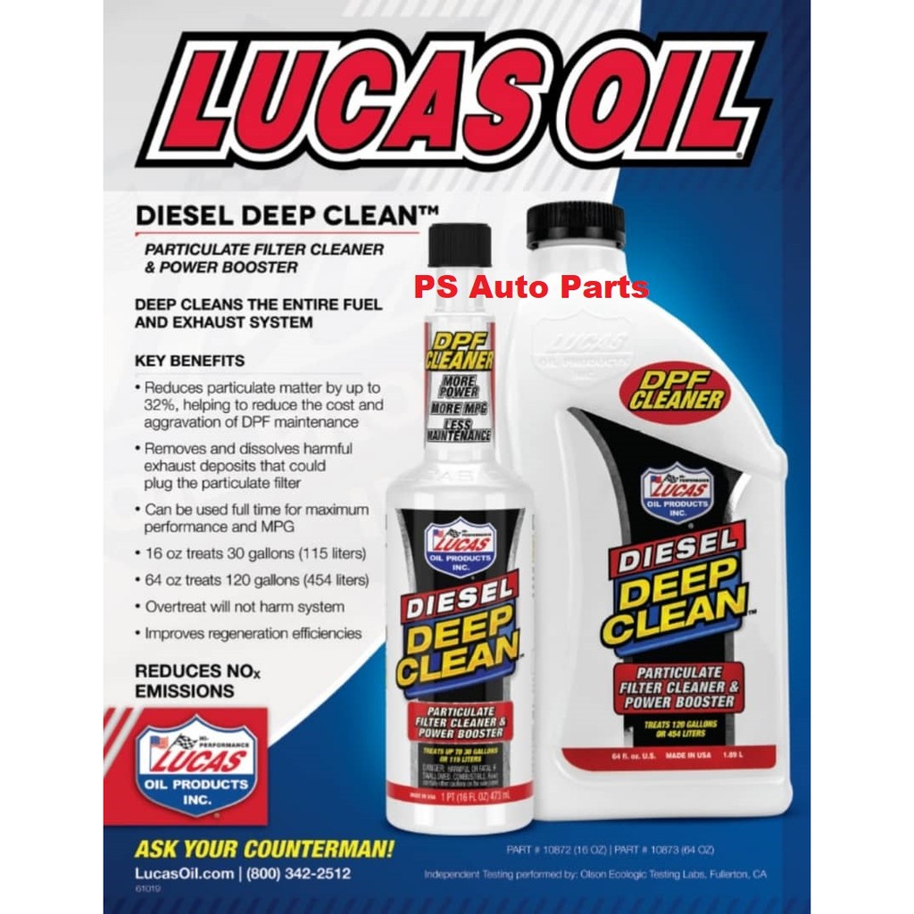 Lucas Diesel Deep Clean Diesel Injector cleaner Diesel Additive 473ml