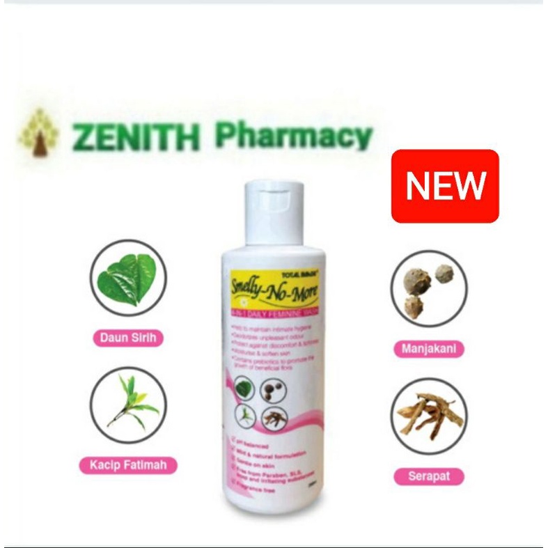 TOTAL IMAGE SMELLY NO MORE EXP06/2025 DAILY 4 IN 1 FEMININE WASH 200ML