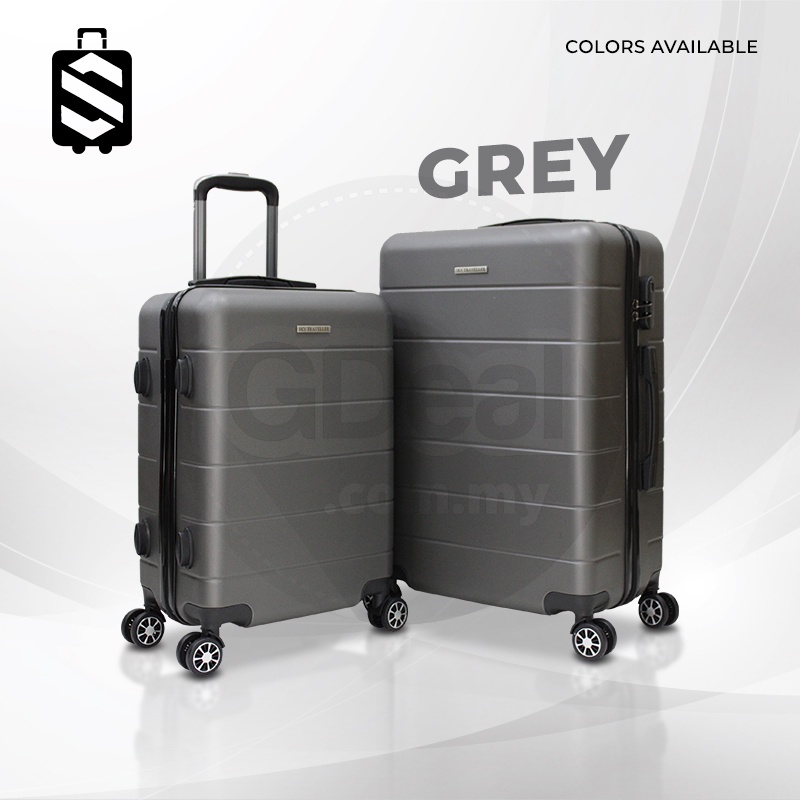 GDeal SKY TRAVELLER SKY341 2-In-1 Hard Case Spinner Wheels Ultralight Luggage Set (20Inch+24Inch)