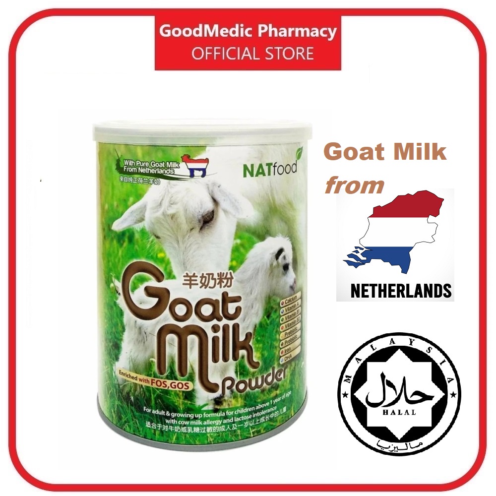 Natfood Goat Milk Powder 1kg / 400g (Exp04/2024) Susu Kambing Shopee
