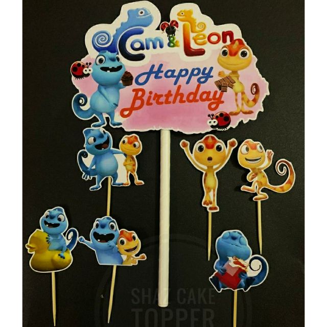 Cam & Leon Cute Cake Topper | Shopee Malaysia