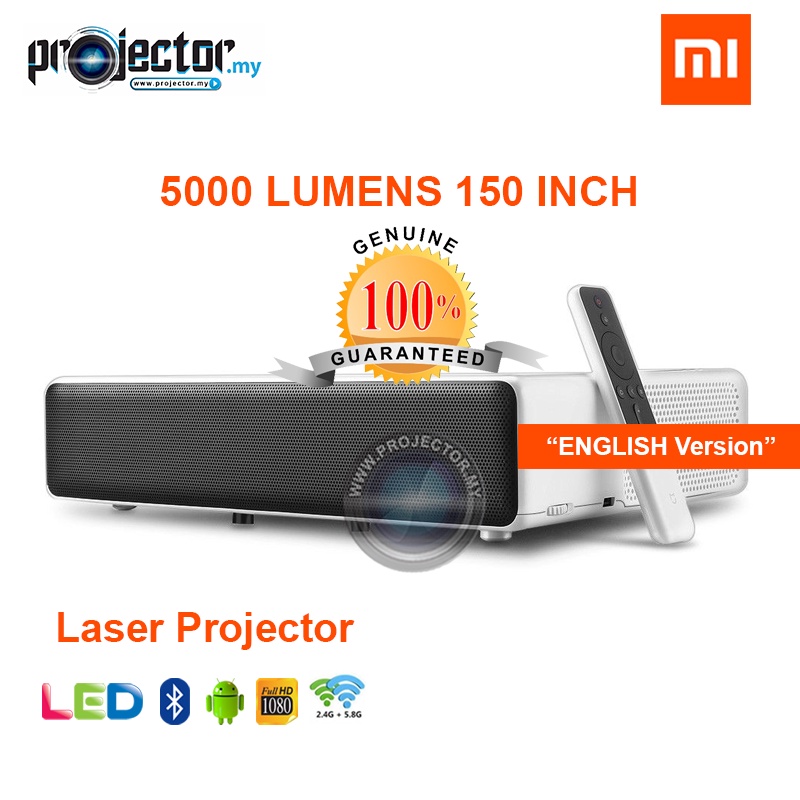 (Ready Stock) Xiaomi Mi 150 inch Full HD Ultra Short Throw 5000 Lumens ...