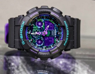 Casio G-shock Joker GA-100BL-1 100-% Original | Shopee ...