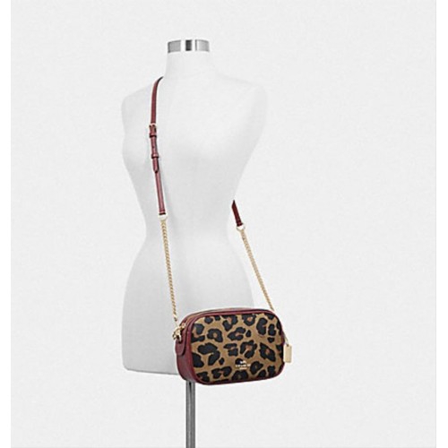 coach leopard print crossbody bag