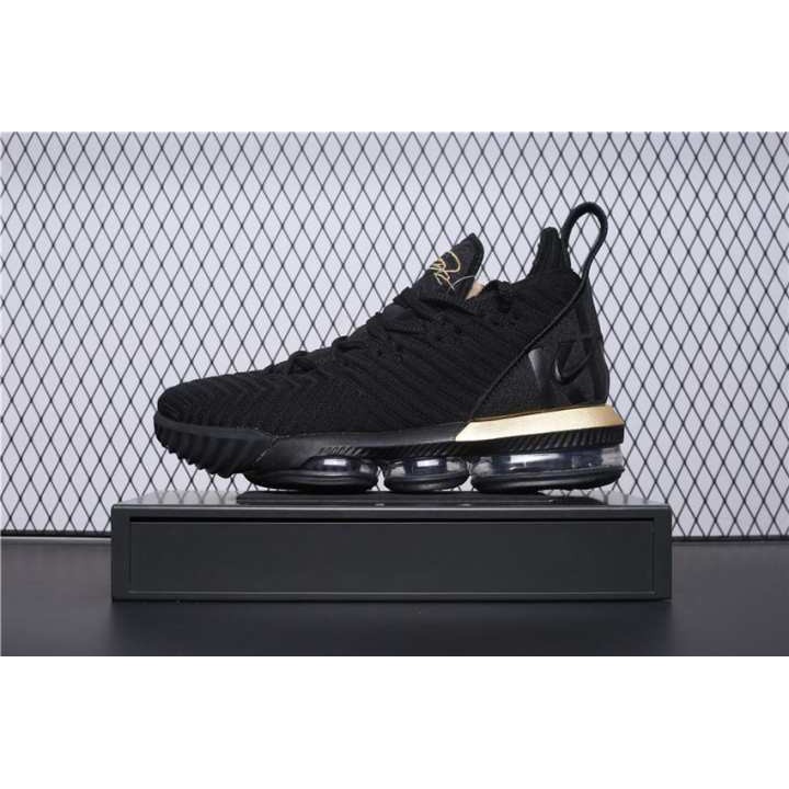 lebron sneakers black and gold