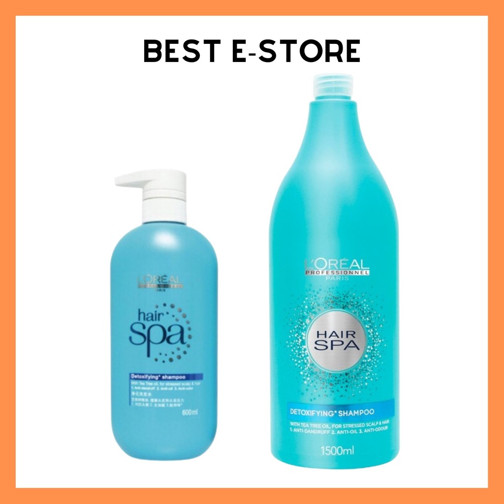 LOREAL Hair Spa Detoxifying Shampoo (600ml / 1500ml) | Shopee Malaysia