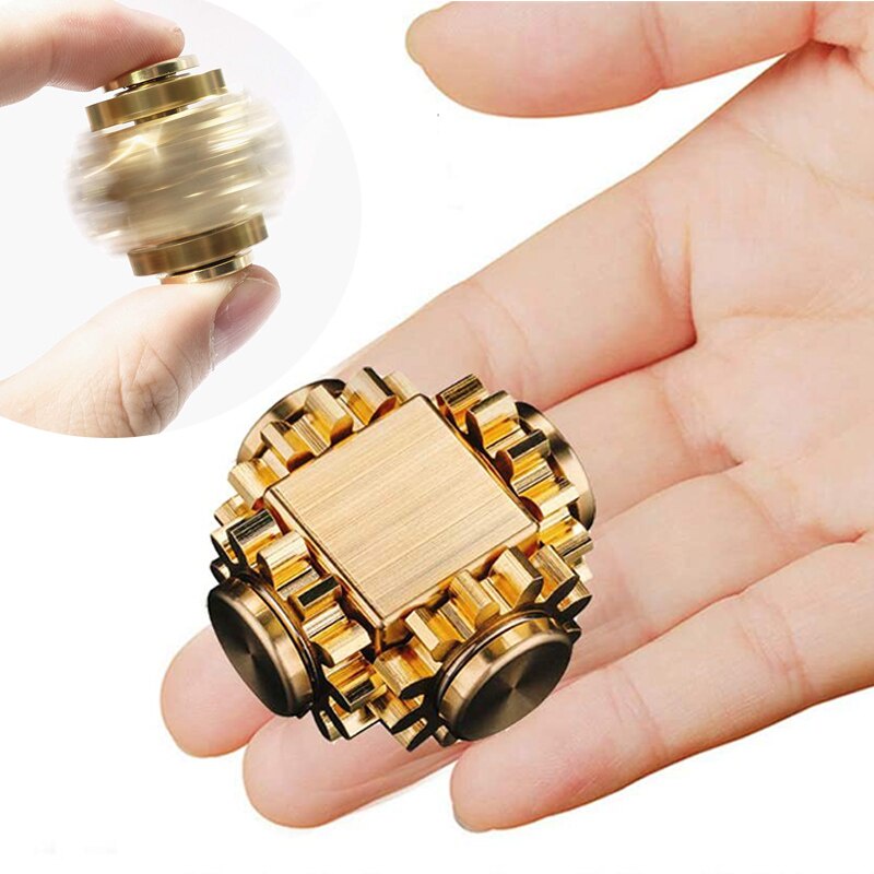 Fidget Gear Spinner Metal Brass Fidget Cube Spinner 4 Gears Figity Finger Games Edc Desk Toy Metal Gear Gyroscope Figet Spiner Shopee Malaysia