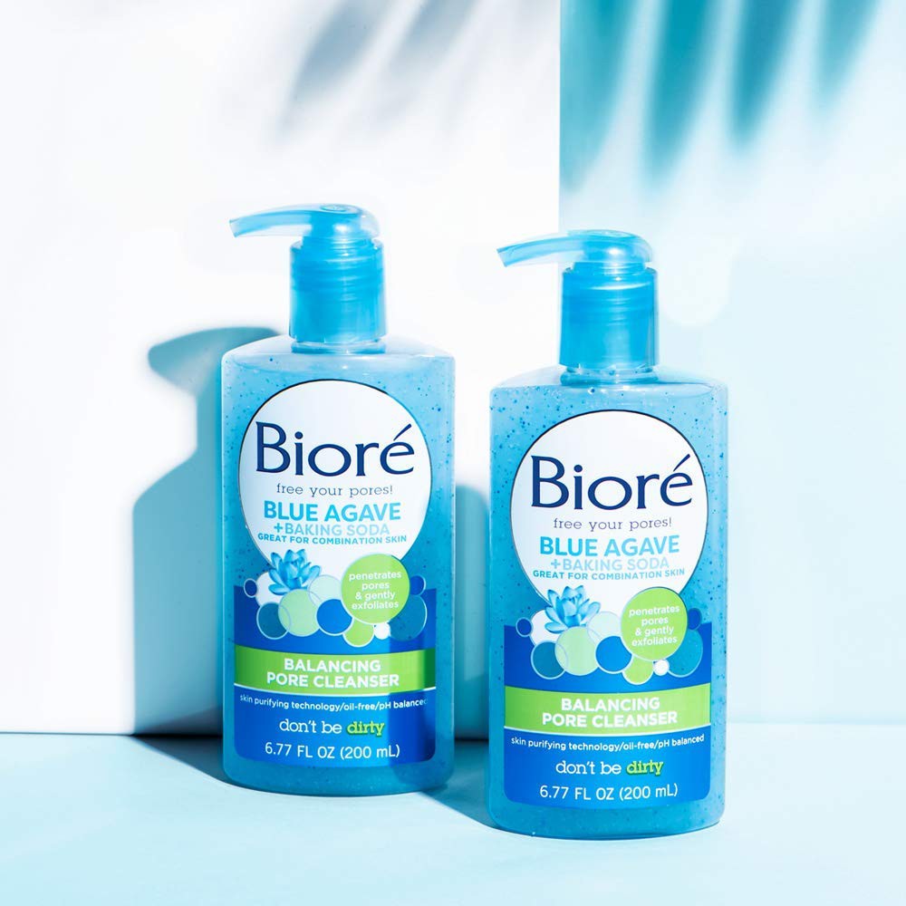 biore daily baking soda liquid cleanser for combination skin