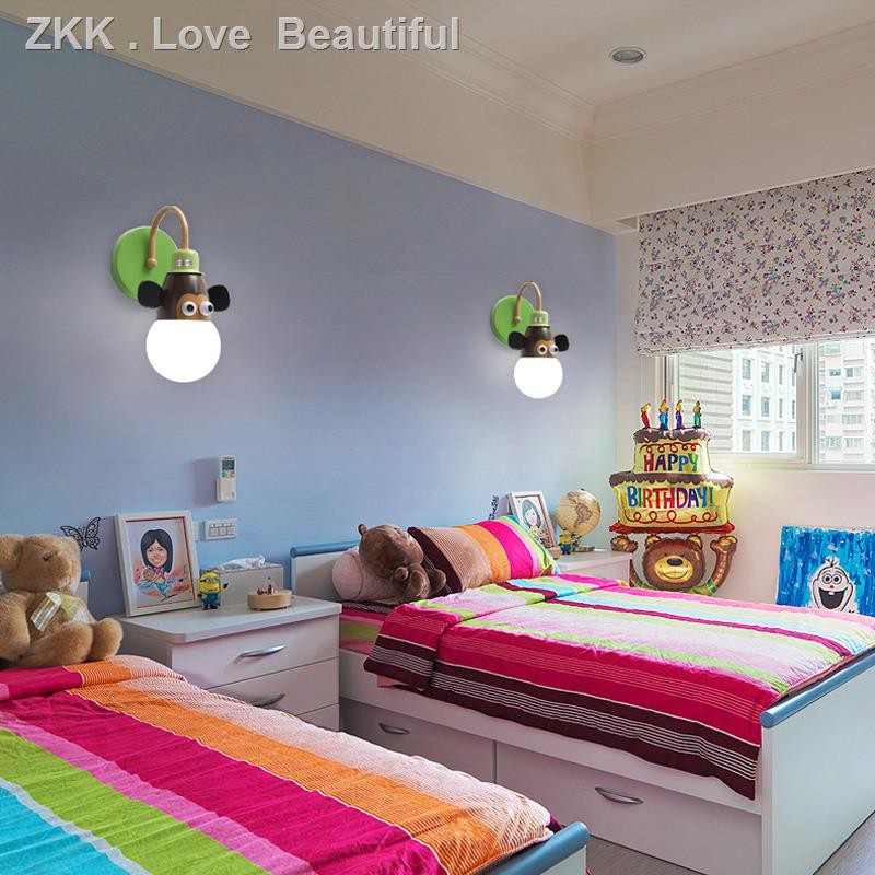 Cartoon Wall Lamp Of Bedroom The Head A Bed Children Creative Room Lights Boy Girl Animal Princess Lamps And Lanterns Shopee Malaysia