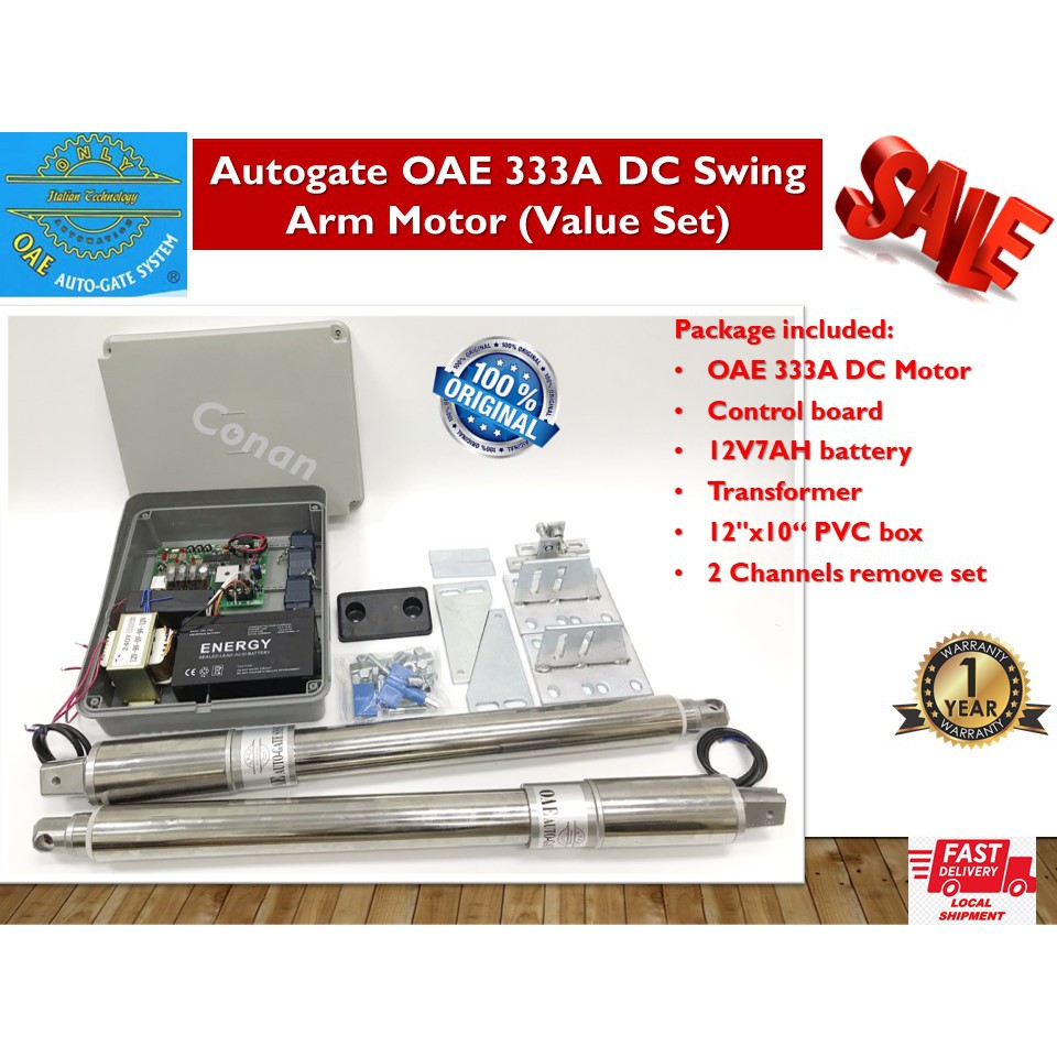 Autogate OAE 333A DC Swing Arm Motor (Value Set) Shopee Malaysia