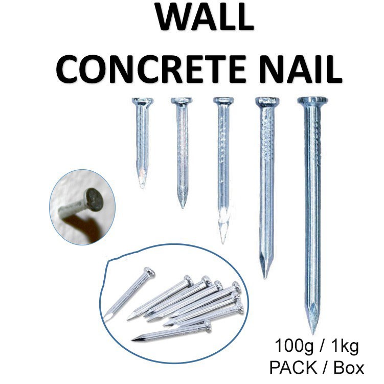 [ 1 UNIT ] CONCRETE NAIL / WALL NAIL / PAKU SIMEN/ PAKU DINDING / PAKU