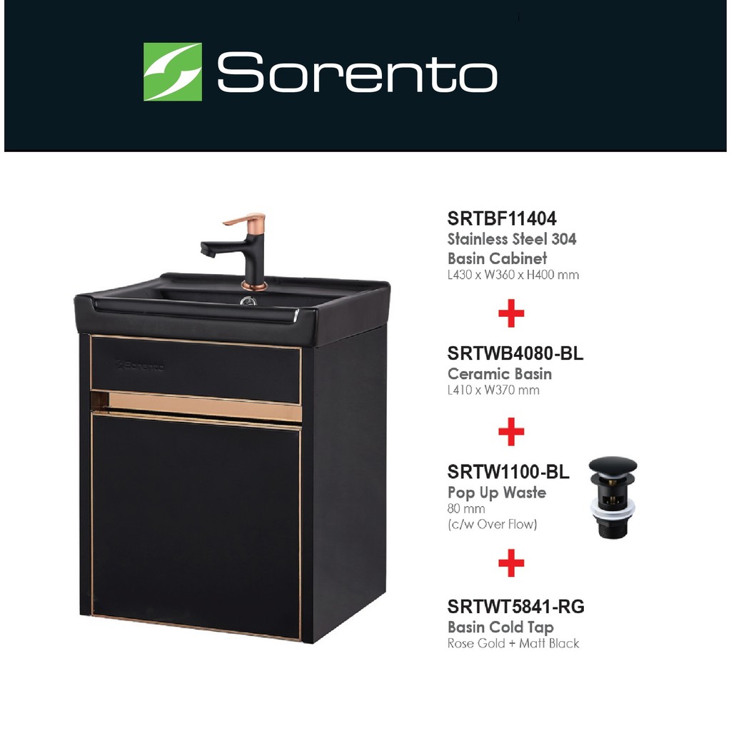 SORENTO Bathroom Water Closet Toilet WC Water Proof Bathroom Basin