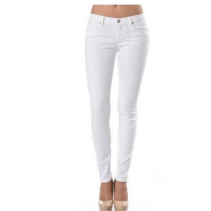 white skinny pants