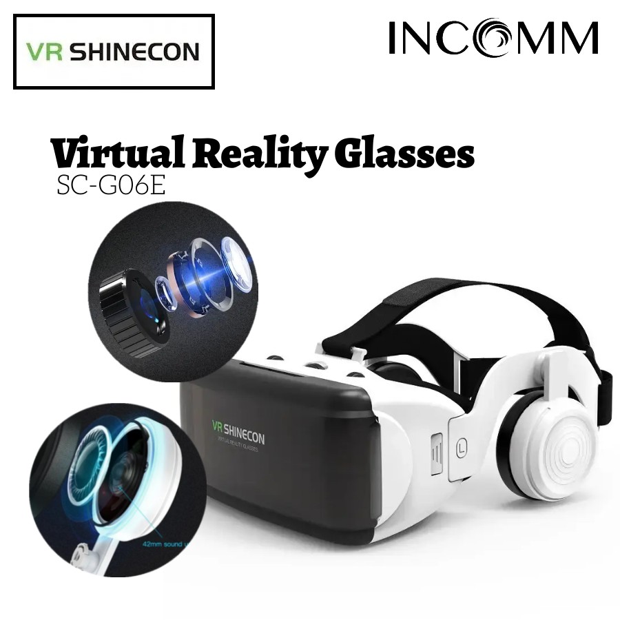 VR SHINECON SC-G06E VR Glasses Mobile Smartphone Video Movie 3D Virtual Reality Glasses Helmet