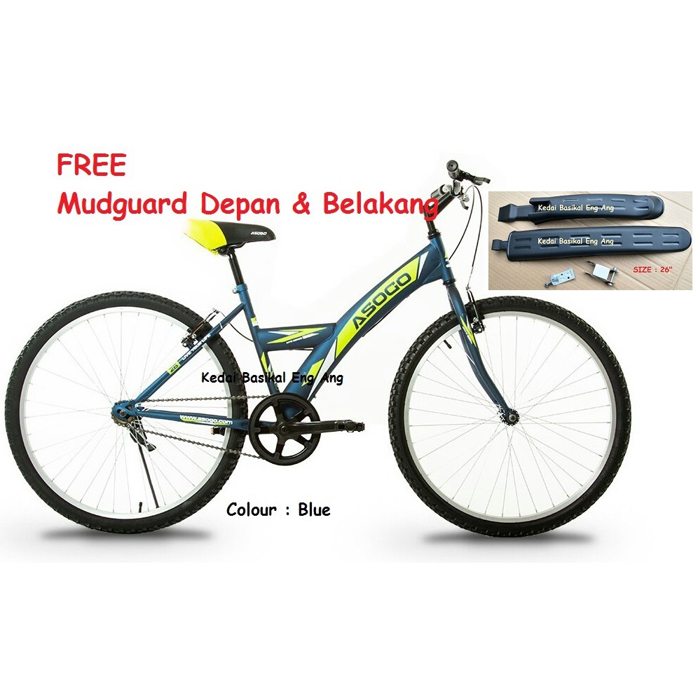 FREE MUDGUARD ASOGO Basikal Biasa  ASOGO 26 untuk pgi ke 