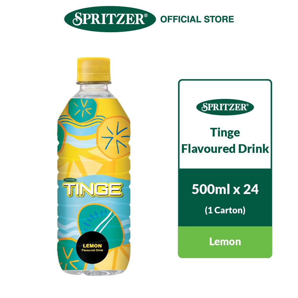Spritzer Tinge Flavoured Drink Lemon (500ML X 24)