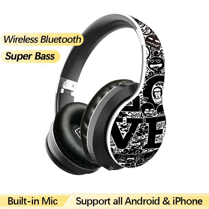 Original Extra Bass Stereo Headset Wireless Bluetooth On-Ear Headphones Gaming Headphone TWS Over-the-Ear Headphones