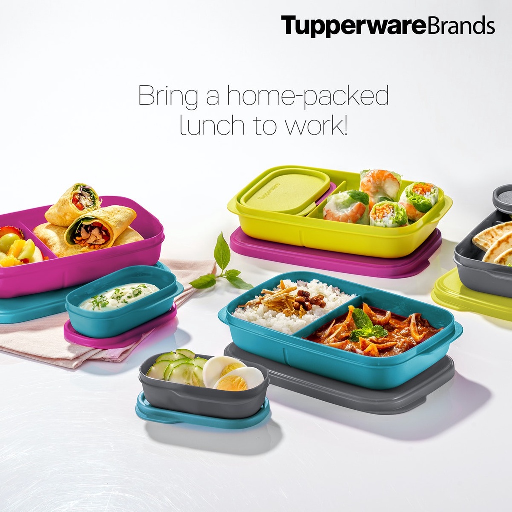 💥 READY STOCK ! 💥 Foodie Buddies Tupperware for lunch set bento