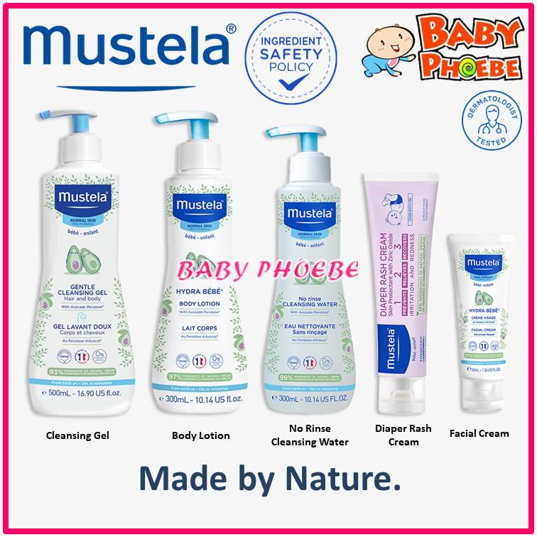Mustela Vitamin Barrier Diaper/Nappy Cream / Gentle Cleansing Gel/Hydra
