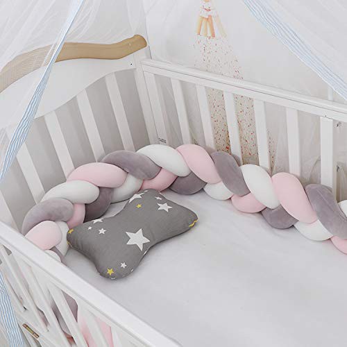 braided baby crib bumper