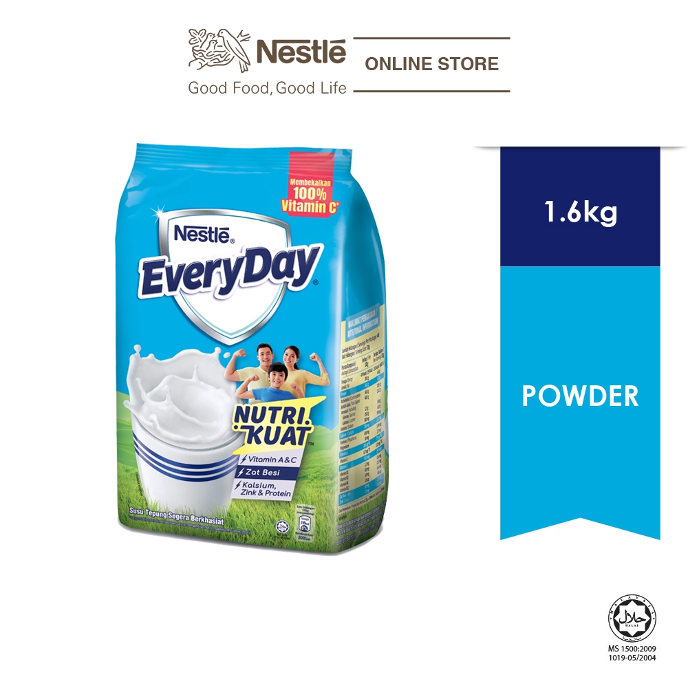 Nestle Everyday Milk Powder 1 6kg Shopee Malaysia