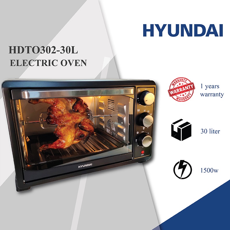 KOREA Hyundai 6IN1 Electric Microwave Oven BakingToaster 30L HDTO302-30L 1yr waranty