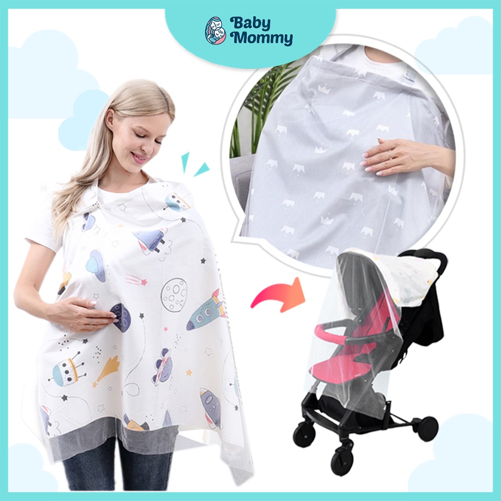 🇲🇾ReadyStock Nursing Cover Breastfeeding Cover Breast Feeding Towel Mommy Breathable