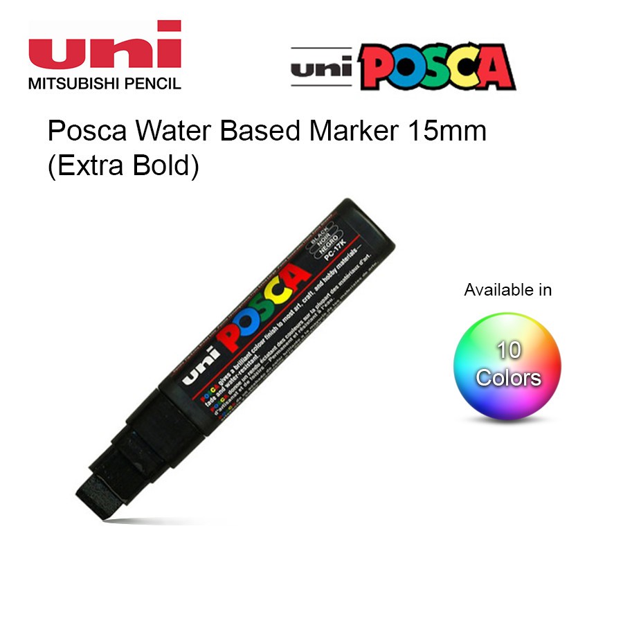 Uni Posca Water Based 15mm Extra Bold Marker (PC17K), Best