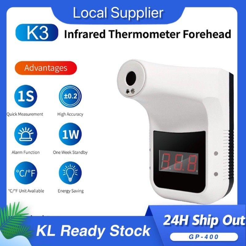 K3 Thermometer Full Set With Stand. termometer.-Tembak Suhu-Test Suhu-Murah