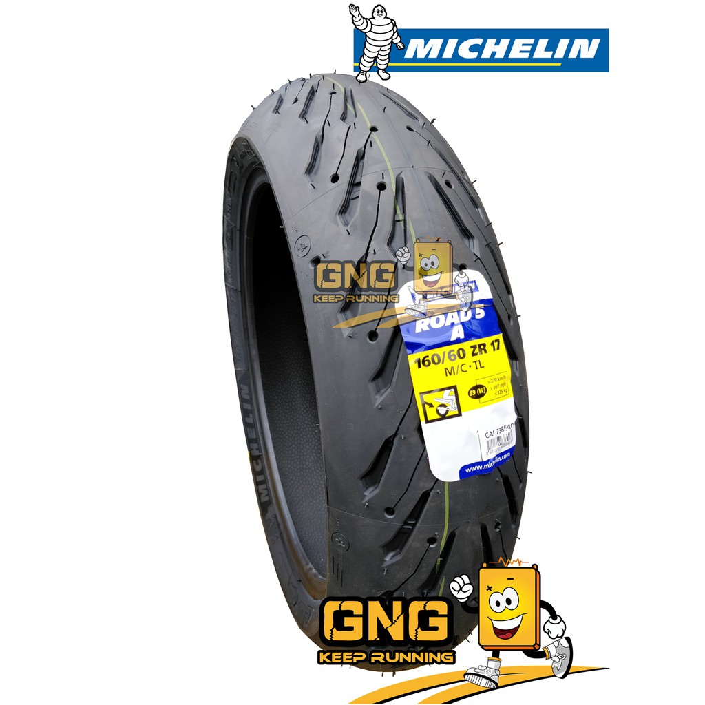 Michelin Pilot Road 5 160 60 Zr 17 Shopee Malaysia