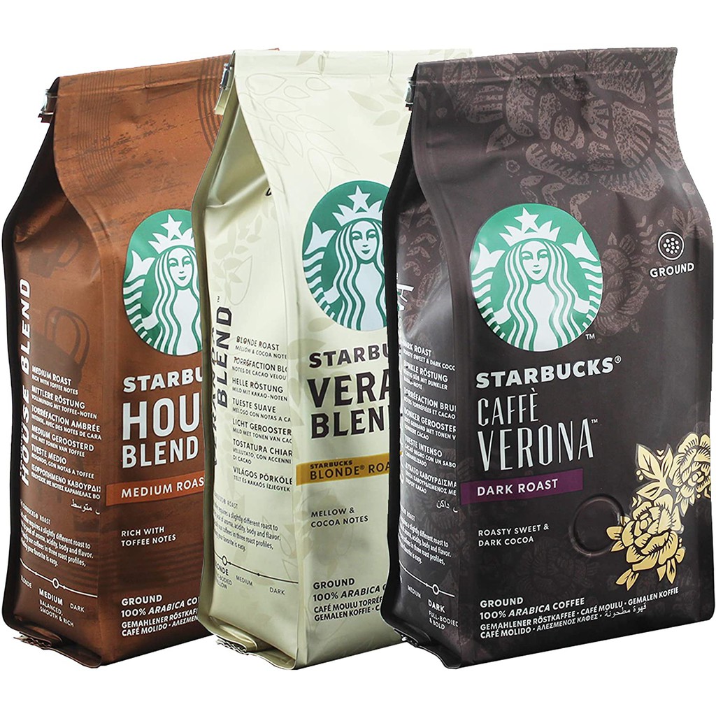 Starbucks Roasted Ground Coffee 200gm ( Verona / House Blend / Veranda ...