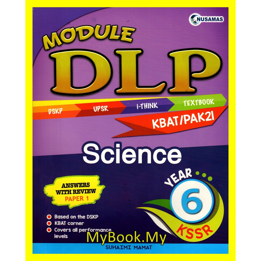 MyB Buku Latihan  Module DLP Science Year 6 (Nusamas)  Shopee Malaysia
