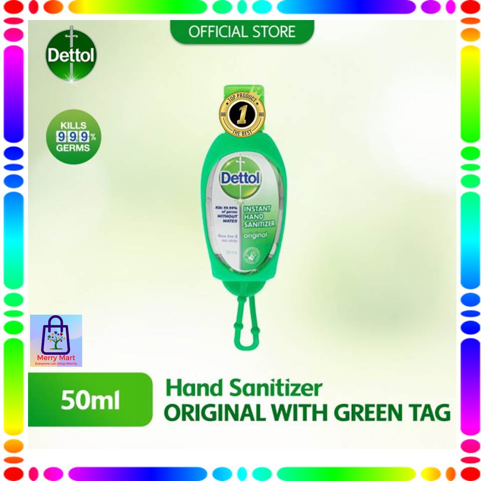 Dettol Hand Sanitiser Green Bag Tag (50ml) Shopee Malaysia